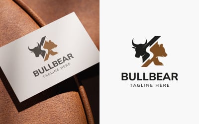 Modern BullBear Logo Design