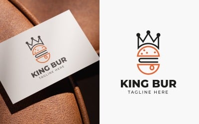 Modern KingBur Logo Design