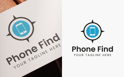 Phone Find Logo Design Template