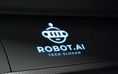 Robot AI Technology Professional Logo