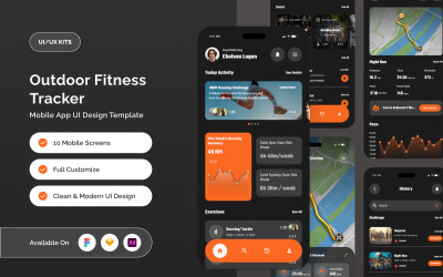 Runova – interfejs użytkownika monitora aktywności na świeżym powietrzu