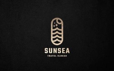 Sun Sea Travel Agent Logo
