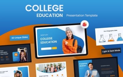 Wisetudy - Шаблон PowerPoint про коледжну освіту