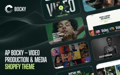 Ap Bocky – Šablona Shopify pro video produkci a média