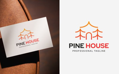 Pine House Logo Design Templates