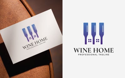 Wine House Logo Design Template