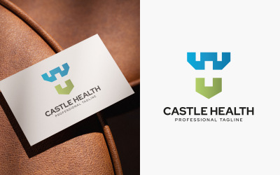 Modern Castle Health Logo Design