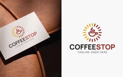 Modern Coffee Stop Logo Design