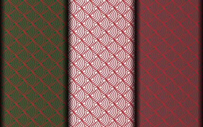 Modern Minimal Line Art Pattern with Abstract Shapes