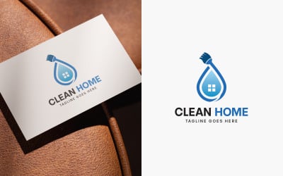 Logo-Vorlage für einen Reinigungsdienst
