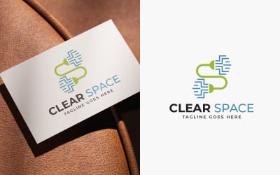 Logo-Designvorlage für Clear Space Tech