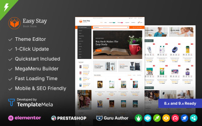 Easystay - Prestashop šablona pro obchod s knihami a časopisy
