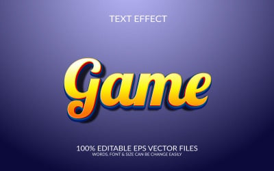 Game Soft Shadow 3D Text Effect with Minimal Clean Style