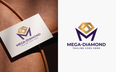 Mega Diamond Logo Design Template