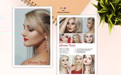 Modeling Comp Card Template Design