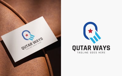 Qutar Ways Logo Design Template