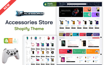 Accessorize – Mehrzweck-Shopify-Theme für Elektronik und Zubehör