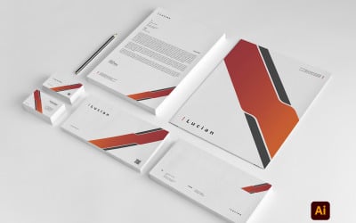 Varumärkesidentitetsdesign för brevpapper