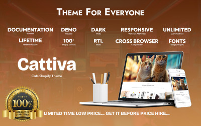 Cattiva – тема Shopify з котами – OS 2.0