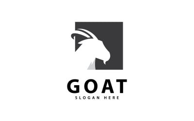 Goat Logo and symbol vector icon V4 design