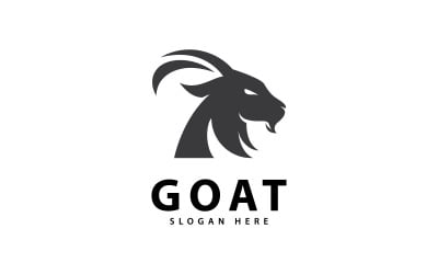 Goat Logo and symbol vector icon V8 design