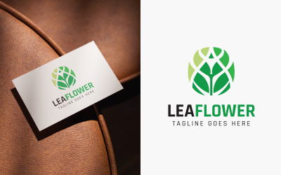 Leaf Flower Logo Template Design