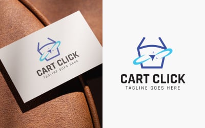 Modern Cart Click Logo Design