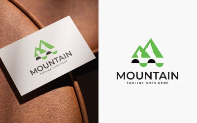 Modern Mountain Logo Template Design
