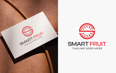 Modern Smart Fruit Logo Design