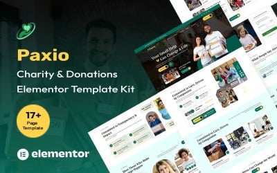 Paxio - Charity &amp;amp; Donations Elementor Kit