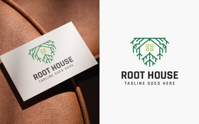 Root House Logo Design Template