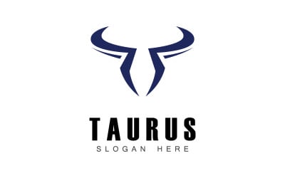 Taurus logo icon template design V3