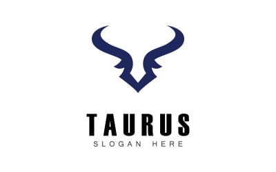 Taurus logo icon template design V5