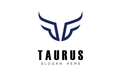 Taurus logo icon template design V7
