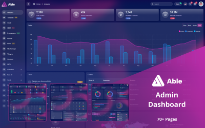 Able - Template di dashboard amministrativa Bootstrap 5 multiuso