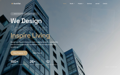 ArchiTek — Plantilla HTML para arquitectura e interiorismo