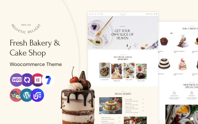 Bakelab - 蛋糕店 WooCommerce WordPress 主题