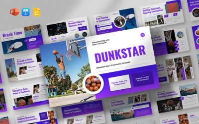 Basketball Sport Presentation Template - Dunkstar