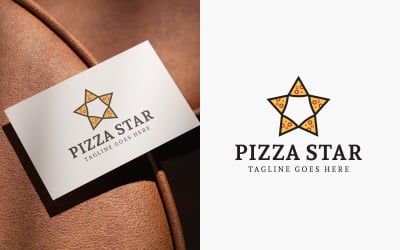 Conception moderne du logo Pizza Star