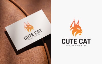 Cute Cat Logo Design Templates