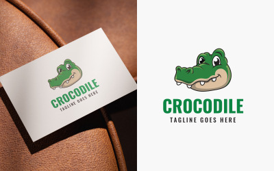 Cute Crocodile Mascot Logo Design