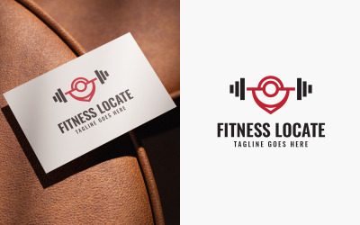 Fitness Locate Logo Design Template