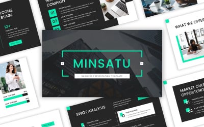Minsatu - Minimal Business PowerPoint Template