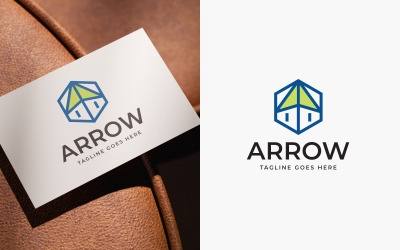 Modern Arrow Cube Logo Design