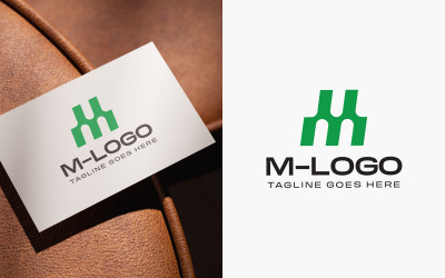 Modern M-bokstavslogotypmall