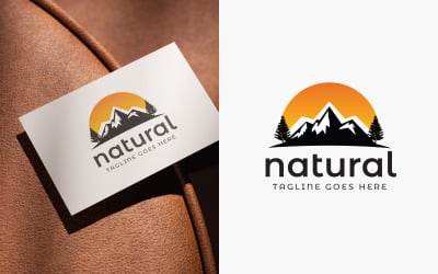 Natural Mountain Logo Design