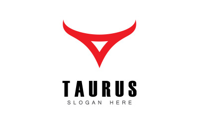 Taurus-Logo-Icon-Vorlage Design V12