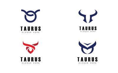 Taurus logo icon template design V13