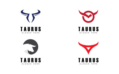 Taurus-Logo-Symbolvorlage Design V14