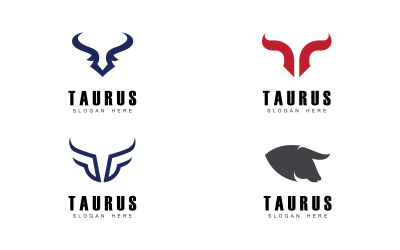 Taurus logo icon template design V15
